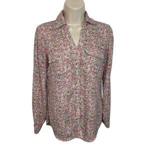 NEW YORK & COMPANY SOHO JEANS Women's XS Floral Button-Up Shirt